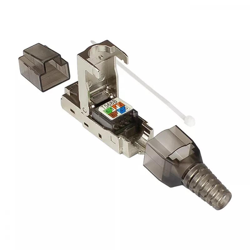 Good Connections GC-N0147 - RJ-45 - Schwarz - Silber - Transparent - Stecker - gerade - Cat6a - S/UTP (STP)