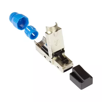 Good Connections RJ45-Stecker Kat. 8.1 werkzeuglos feldkonfektionierbar STP geschirmt Metall - Kabel - Netzwerk