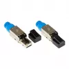 Good Connections RJ45-Stecker Kat. 8.1 werkzeuglos feldkonfektionierbar STP geschirmt Metall - Kabel - Netzwerk