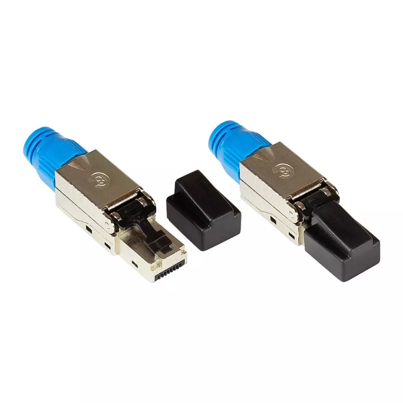 Good Connections RJ45-Stecker Kat. 8.1 werkzeuglos feldkonfektionierbar STP geschirmt Metall - Kabel - Netzwerk