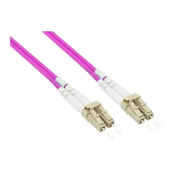 Alcasa LW-P820LC4 Glasfaserkabel 20 m LC/UPC OM4 Cappuccino - Violett - Weiß (LW-P820LC4)
