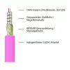 Alcasa LW-P820LC4 Glasfaserkabel 20 m LC/UPC OM4 Cappuccino - Violett - Weiß (LW-P820LC4)