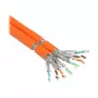 Verlegekabel, Cat.7 Rohkabel, S/FTP, PiMF, 1000 MHz, 2x4P Duplex, AWG23, FRNC-B, orange, 500 m, Good Connections (GC-N0067)