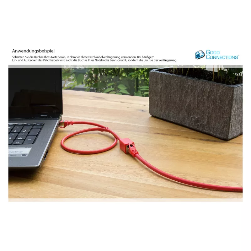 Goodconnections 8063VR-005R Ethernet-Patchkabel Rot
