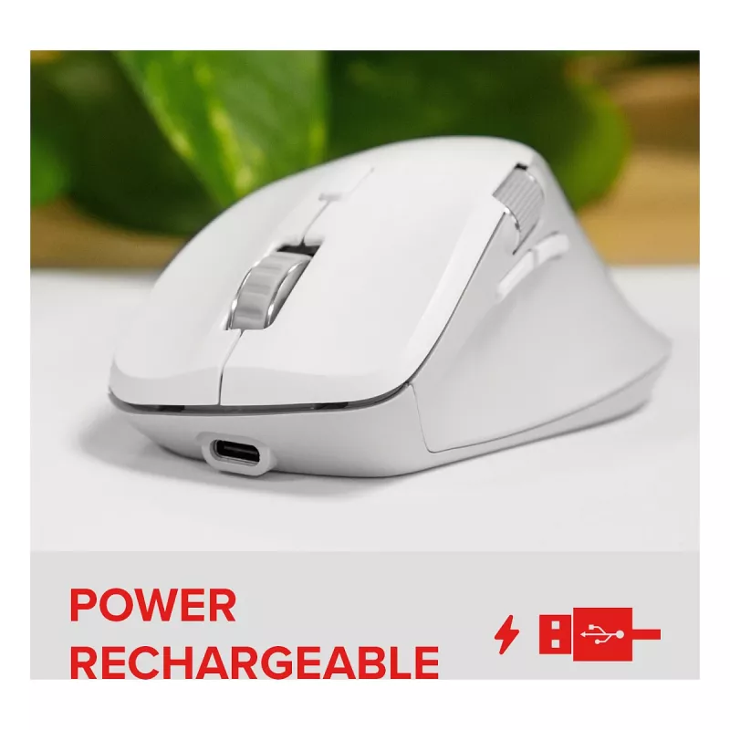 Speedlink LIBERA Wiederaufladbare kabellose Bluetooth Silent Maus Weiß