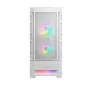 PC-Gehäuse Cougar COUGAR Airface RGB Midi Tower Weiß — 230×386×491 mm, unterstützt 3×120/140 mm vorne, 1×120 mm hinten, 2,5/3,5-Zoll-Laufwerke