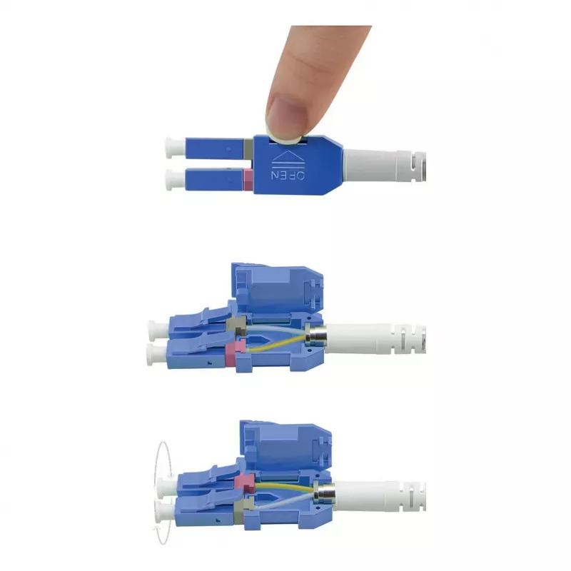 ROLINE LWL-Kabel UNIBOOT Singlemode 9/125µm OS2 LC Duplex 0,5 m – Kabel – Singlemode-Faser