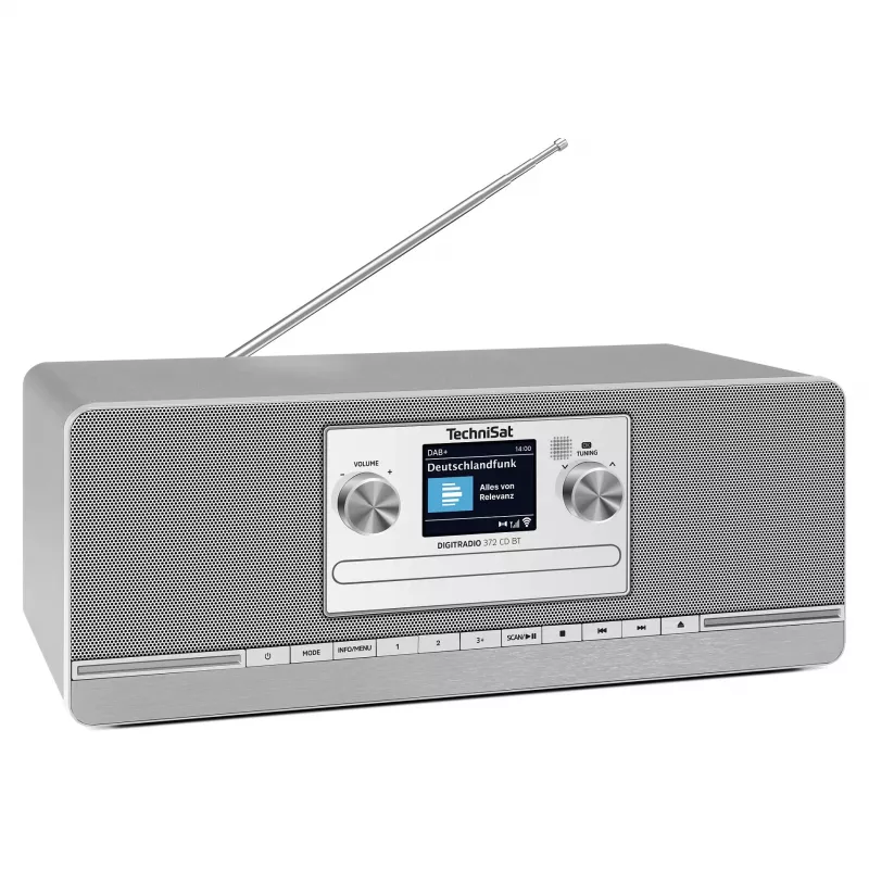 TechniSat DIGITRADIO 372 CD BT Küchenradio Analog & digital Anthrazit, Silber