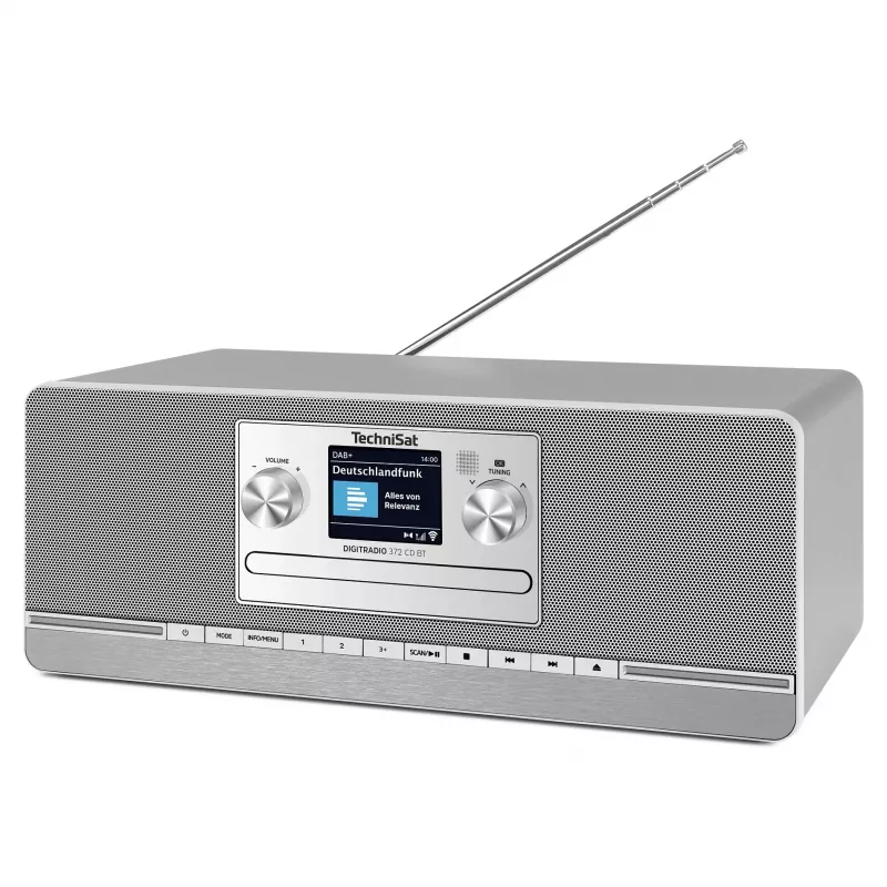 TechniSat DIGITRADIO 372 CD BT Küchenradio Analog & digital Anthrazit, Silber