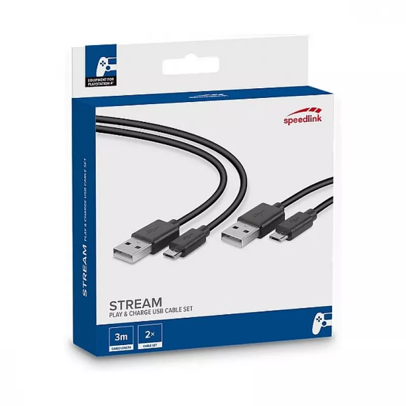 USB-Kabel SPEEDLINK SL-450104-BK 3m USB A auf Micro-USB A Schwarz