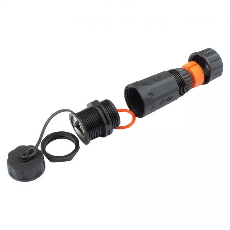 Good Connections Patchkabel-Stecker Outdoor IP68 Cat. 6a RJ45 vollgeschirmt schwarz Good - Netzwerk