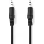 Nedis Stereo-Audiokabel | 3,5 mm Stecker | 3,5 mm Stecker – vernickelt | 1,00 m | Rund | Schwarz | Box