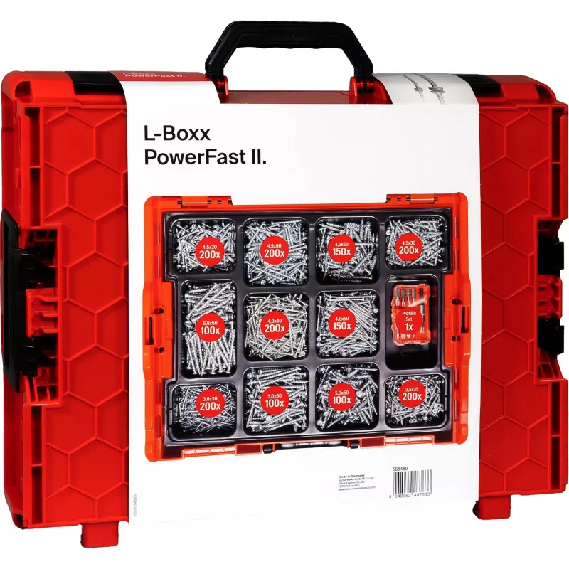 Fischer PowerFast II L-BOXX PanHead Schrauben-Set (568480)