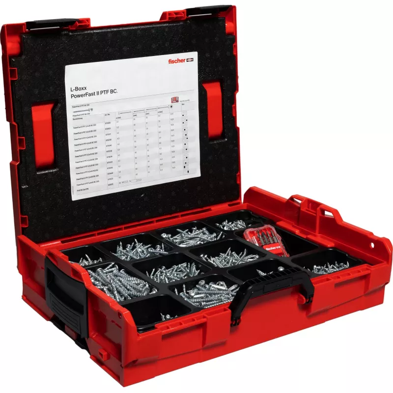 Fischer PowerFast II L-BOXX PanHead Schrauben-Set (568480)