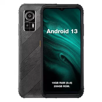 Robustes Smartphone Beafon AGM H6 — 6,56 Zoll (16,7 cm), Unisoc T606 1,6 GHz, 8 GB RAM, 256 GB, 50 MP, 4900 mAh, Dual-SIM, Android 13, IP68/IP69K