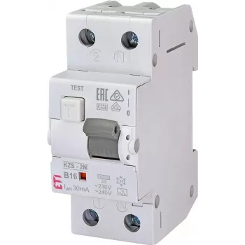 RCD-Schalter B 16A 1P+N 2M 30MA A 10KA