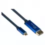 Alcasa 4812-CSF030B 3m Adapterkabel USB-C – 3 m – USB Typ-C – DisplayPort – Stecker – Stecker – gerade (4812-CSF030B)