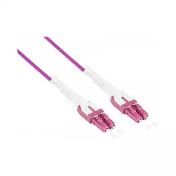 Alcasa LW-U820LC4 Glasfaserkabel 20 m 2x LC OM4 Violett (LW-U820LC4)