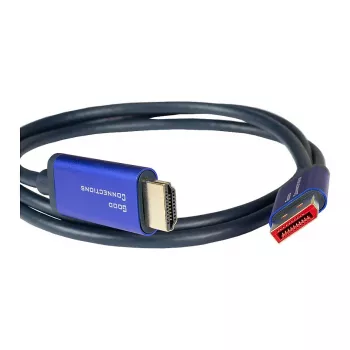 Alcasa 4860-SF010B Videokabel-Adapter 1 m DisplayPort HDMI Blau (4860-SF010B)