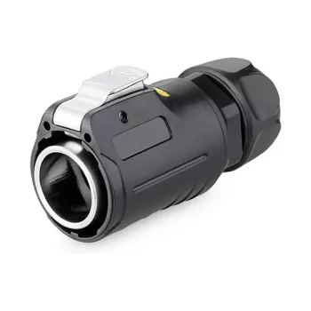 Alcasa S1 IC01-24R01 - RJ45 - Schwarz - Stecker/Buchse - gerade - Metall - Silikagel - Zink - IP65 - IP67 (IC01-24R01)