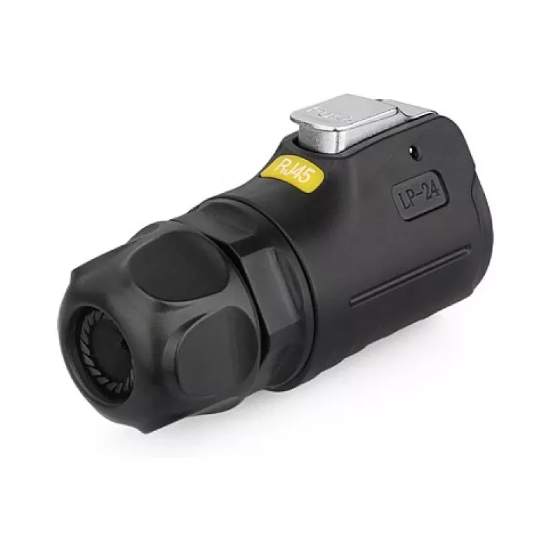 Alcasa S1 IC01-24R01 - RJ45 - Schwarz - Stecker/Buchse - gerade - Metall - Silikagel - Zink - IP65 - IP67 (IC01-24R01)