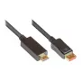 Verbindungskabel DisplayPort 1.4 auf HDMI 2.0, 4K @60Hz, vergoldete Kontakte, OFC, schwarz, 1m, Good Connections® (DP14-HDMI1)