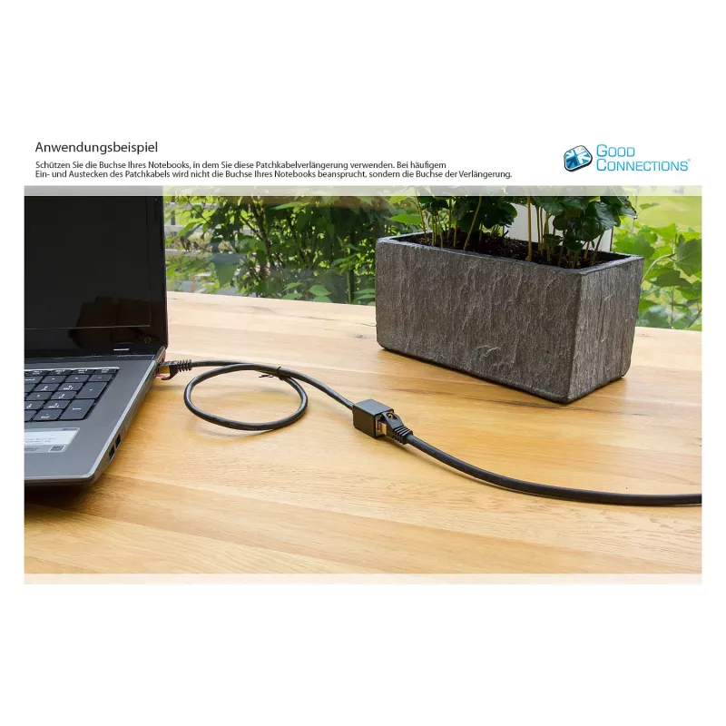Goodconnections 8070VR-005S Ethernet Patchkabel Schwarz