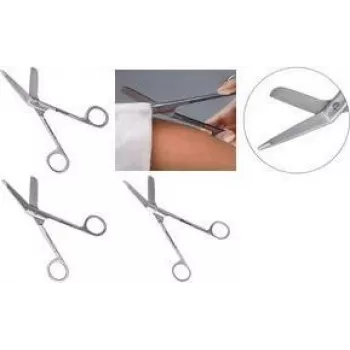 Scheren First Aid Only P-96029 18.0 cm – medizinische Erste-Hilfe-Scheren, Edelstahlklingen, Silber