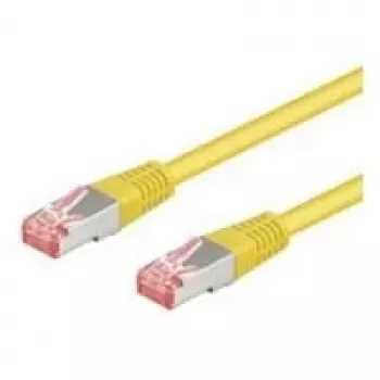 Wentronic Goobay CAT 6 Patchkabel, S/FTP (PiMF), Gelb, 5 m - LSZH Halogenfrei, Kupfer (68303)