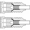 Goobay SAT-Antennenkabel (135-dB-Typ), 4-fach geschirmt, 2 m, Weiß – vergoldet, F-Stecker > F-Stecker (70600)