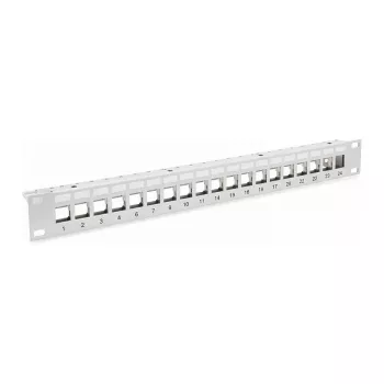 EFB-Elektronik Verteilerfeld Patchpanel 48,30cm (19) 1HE, 24-Port, Grau, ohne Keystone Hersteller: EFB Elektronik (EC020100001)