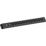 Steckdosenleiste Bachmann CONNECTUS 12x CEE7/3-Steckdosen mit 1x Schalter, 2,0 m Kabel, CEE7/7-Stecker, schwarz