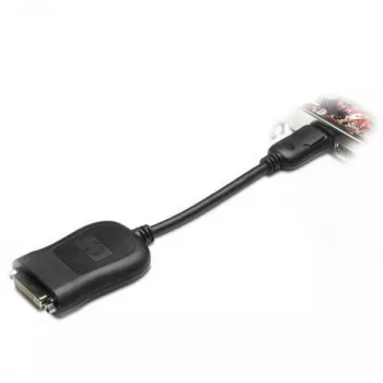 HP - DVI-Adapter - DisplayPort (Stecker) auf DVI-D (Buchse) - Schwarz - für Quadro FX 3800 (481409-001,FH973AA)
