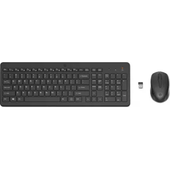 Tastatur-Maus-Kombination HP 330 – RF Wireless in voller Größe, Schwarz, Maus inklusive, 0,42 kg