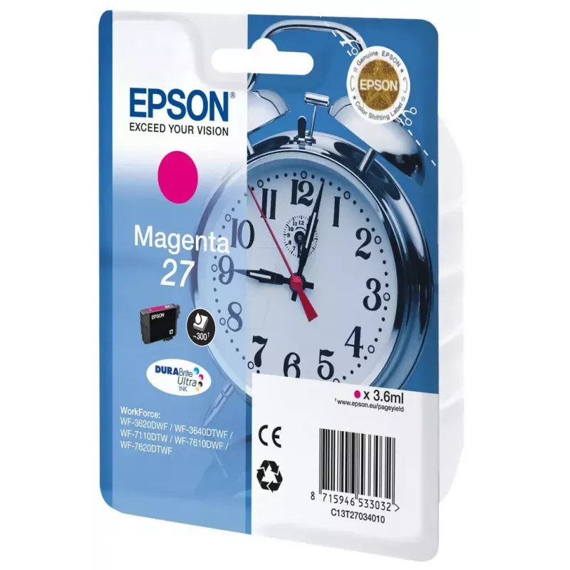 Tintenpatrone Epson DURABrite Ultra C13T27034010 Magenta, pigmentbasiert, 1 Stk.