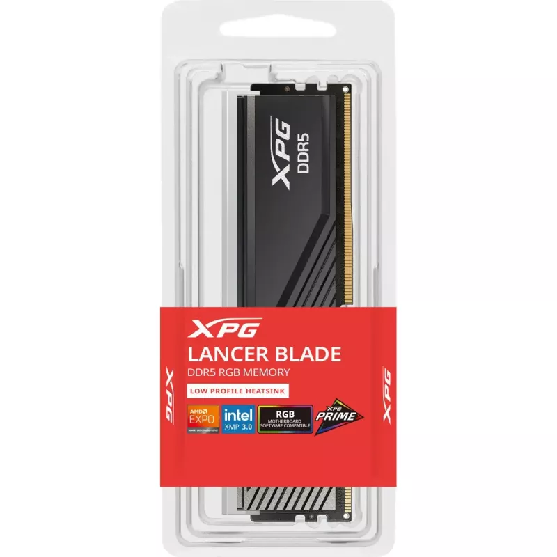 Desktop DDR5 24 GB ADATA XPG Lancer Blade RGB DIMM 6000 MT/s, CL36, schwarz, INTEL XMP