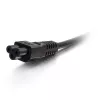 C2G 1m Europäisches Laptop-Netzkabel CEE 7/7 auf IEC 60320 C5 250V 3A