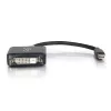 C2G Mini DisplayPort auf DVI Adapter 20cm Thunderbolt auf DVI-D Schwarz