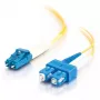 C2G InfiniBand/Glasfaserkabel 2 m LC SC OFNR Gelb