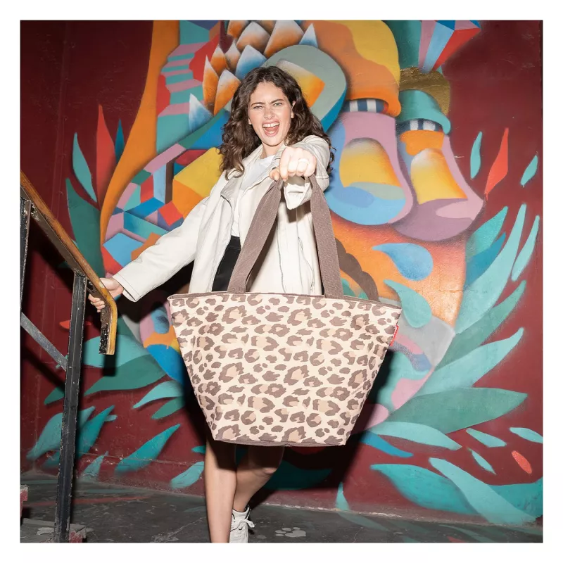 reisenthel Shopping Bag shopper M LEO MACCHIATO Kunstfaser braun ZS6048 (ZS6048)