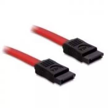 Delock SATA-Kabel 30cm gerade/gerade Rot (84247)