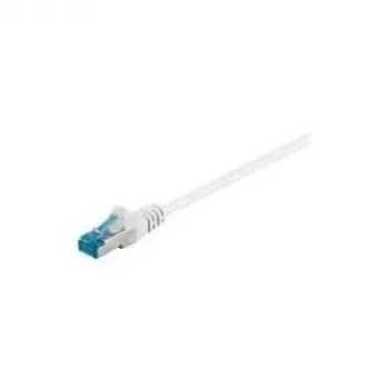 Wentronic Goobay CAT 6a Patchkabel, S/FTP (PiMF), Weiß, 3 m – LSZH halogenfrei, Kupfer (93790)