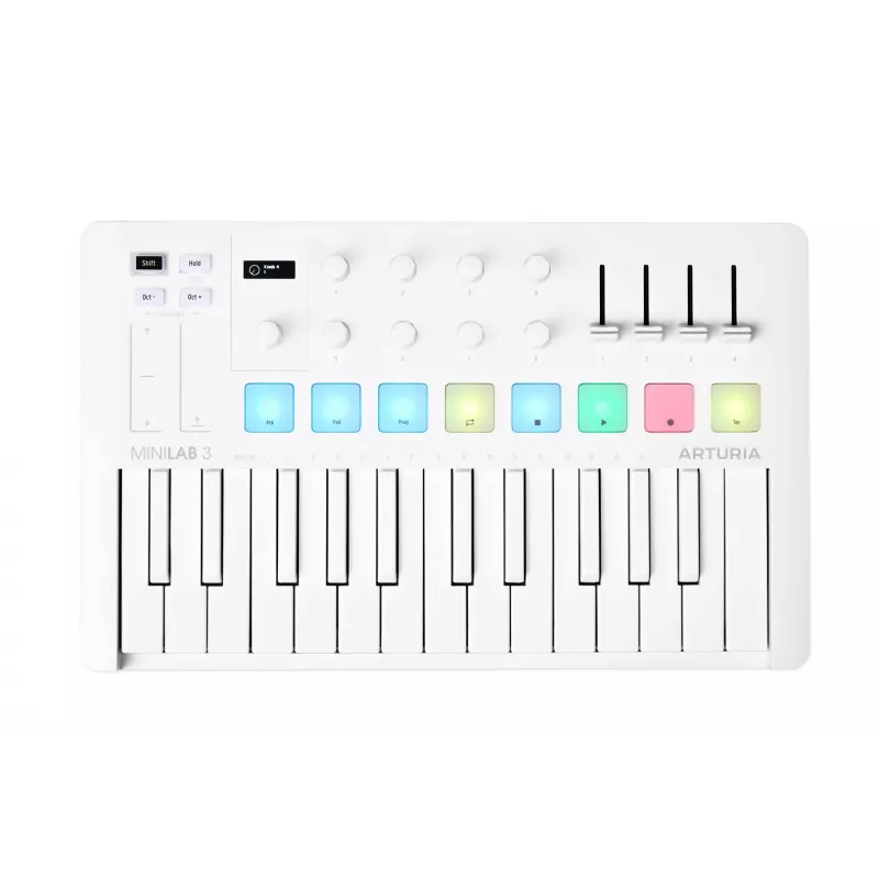 Arturia MiniLab 3 - MIDI-Steuerungstastatur, weiß