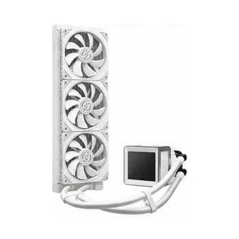 ASROCK ASRock Steel Legend 360 LCD Flüssig-CPU-Kühler mit 360-mm-Radiator, RGB-Anzeige