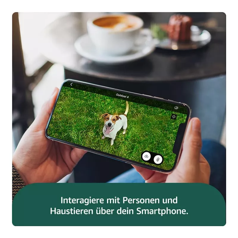 AMAZON (RING) Blink Outdoor 4 - Netzwerk-Überwachungskamera - Außenbereich, Innenbereich - wetterfest - Farbe (Tag/Nacht) - 1080p - Audio - kabellos - Wi-Fi (B0B1N5RL1Q)