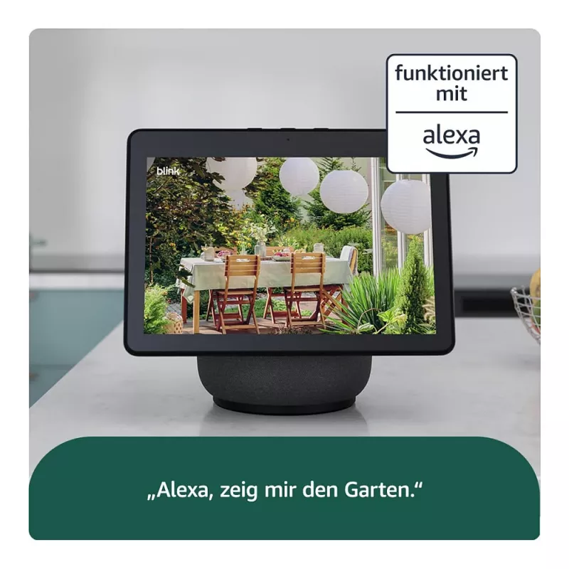 AMAZON (RING) Blink Outdoor 4 - Netzwerk-Überwachungskamera - Außenbereich, Innenbereich - wetterfest - Farbe (Tag/Nacht) - 1080p - Audio - kabellos - Wi-Fi (B0B1N5RL1Q)