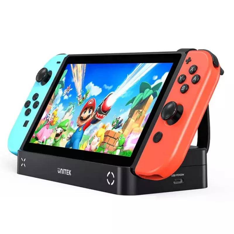 Handheld-Gaming-Konsole Dockstation Unitek G1002F01 — USB-Docking-Anschluss, schwarz