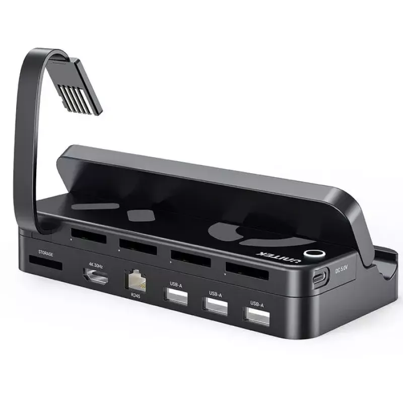Handheld-Gaming-Konsole Dockstation Unitek G1002F01 — USB-Docking-Anschluss, schwarz