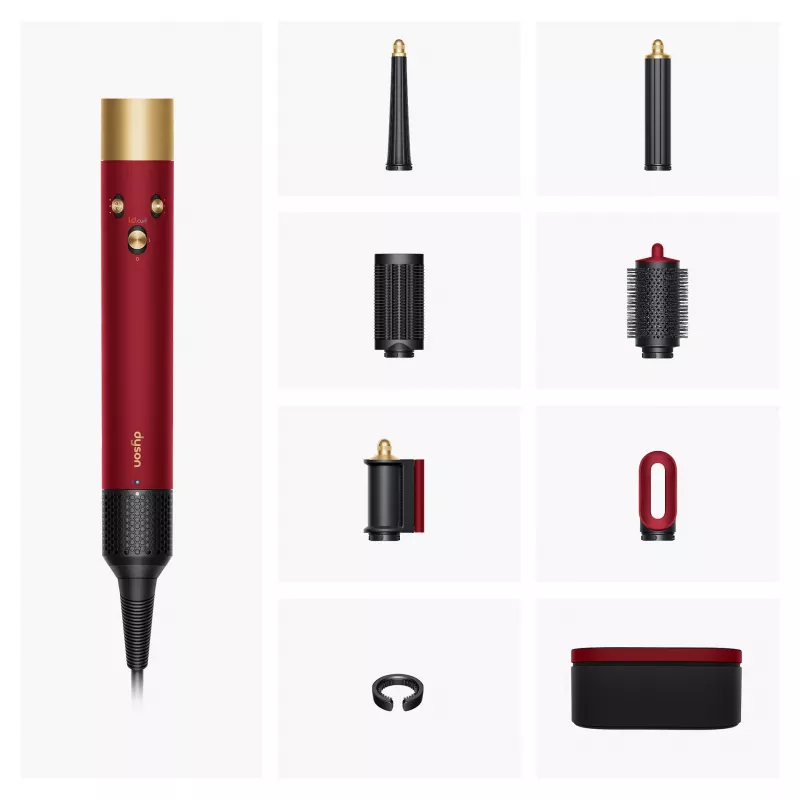 Airwrap i.d. Straight + Wavy Limited Edition, Multistyler Rot/Gold, Bluetooth
