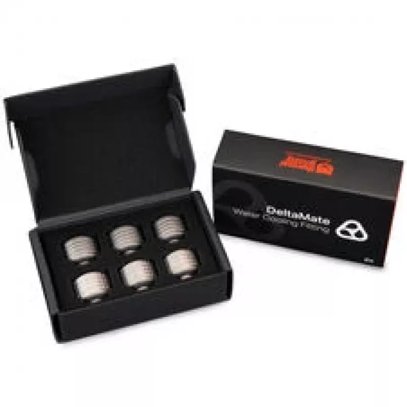 Thermal Grizzly DeltaMate Fitting ST16 Matt-Nickel (6er-Pack)